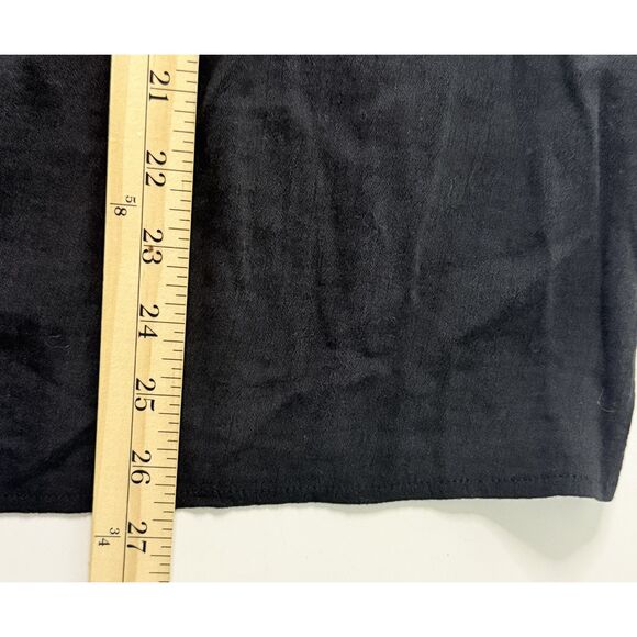 J Jill Black Embroidered Crew Neck Lightweight Cotton Blend Top Blouse Tunic M - Picture 7 of 10